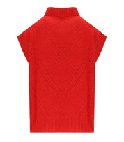 ESSENTIEL ANTWERP IMPORT RED KNITTED VEST