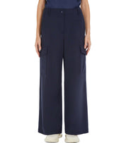MAX MARA WEEKEND HIDALGO BLUE CARGO PANTS