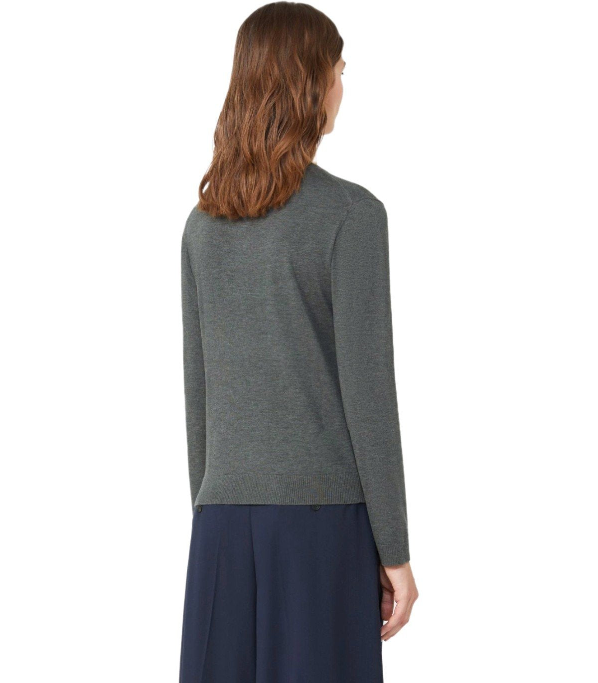 MAX MARA WEEKEND SICILIA GRIJS TRUI MET RONDE HALS