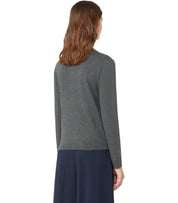 MAX MARA WEEKEND SICILIA GRIJS TRUI MET RONDE HALS