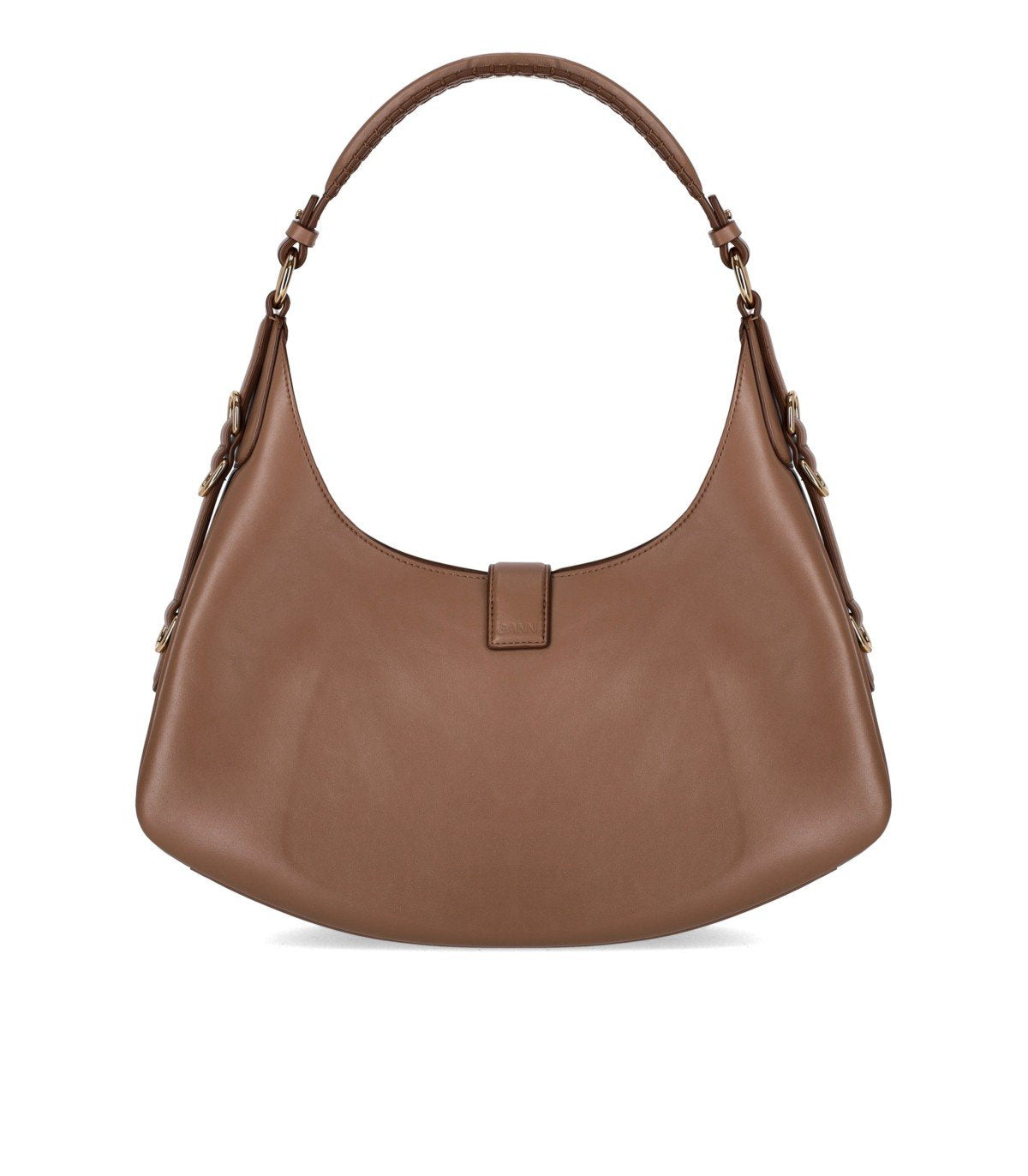 GANNI KAT SMALL COCA MOCHA SHOULDER BAG