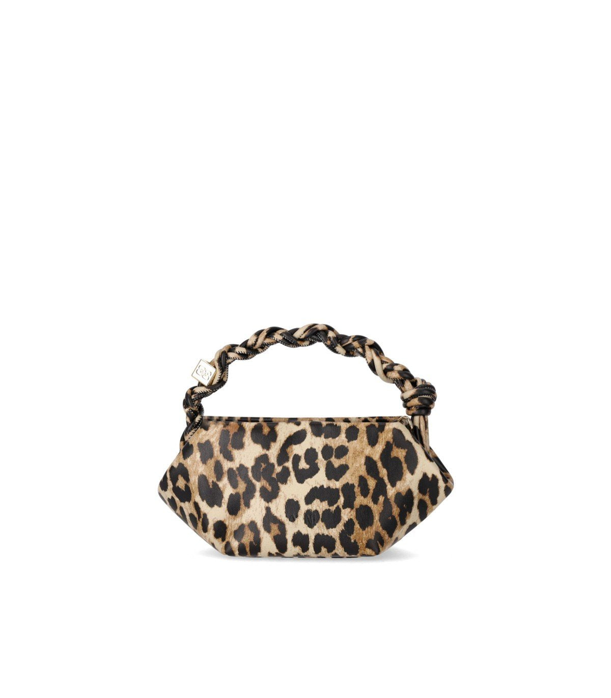 GANNI BOU MINI ANIMALIER HANDBAG