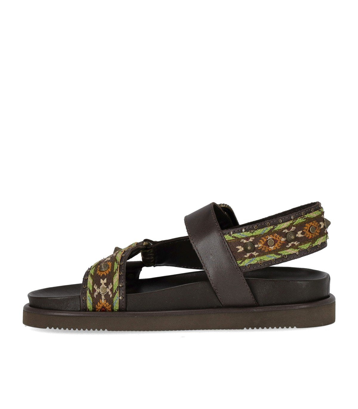 SANDALO FLAT UNICA MARRONE SCURO ASH
