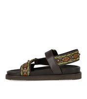 SANDALO FLAT UNICA MARRONE SCURO ASH