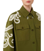 MAX MARA WEEKEND COMO GREEN SHIRT JACKET