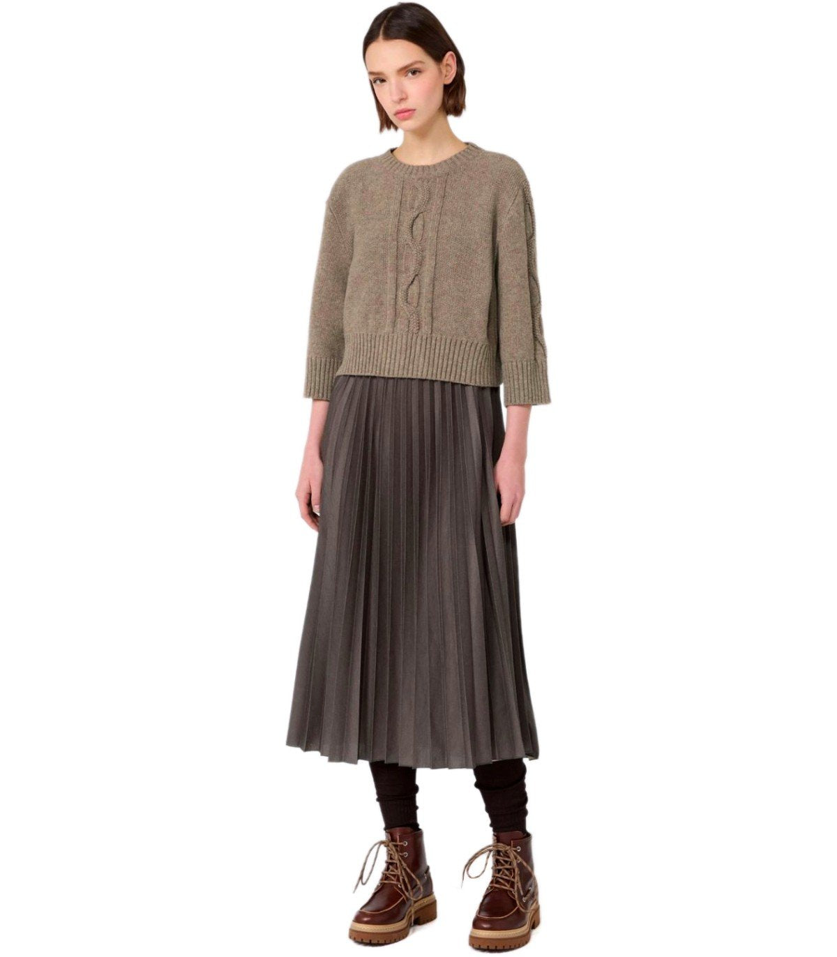 ABITO CON MAGLIA CALCO NOCE MELANGE MAX MARA WEEKEND 