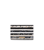 KURT GEIGER PARTY EAGLE BLACK WHITE CLUTCH BAG