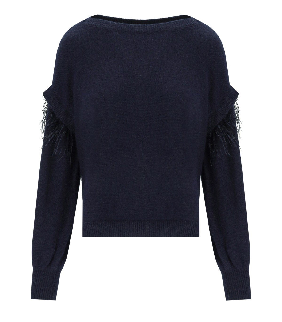 MAGLIONE CON PIUME BLU TWINSET