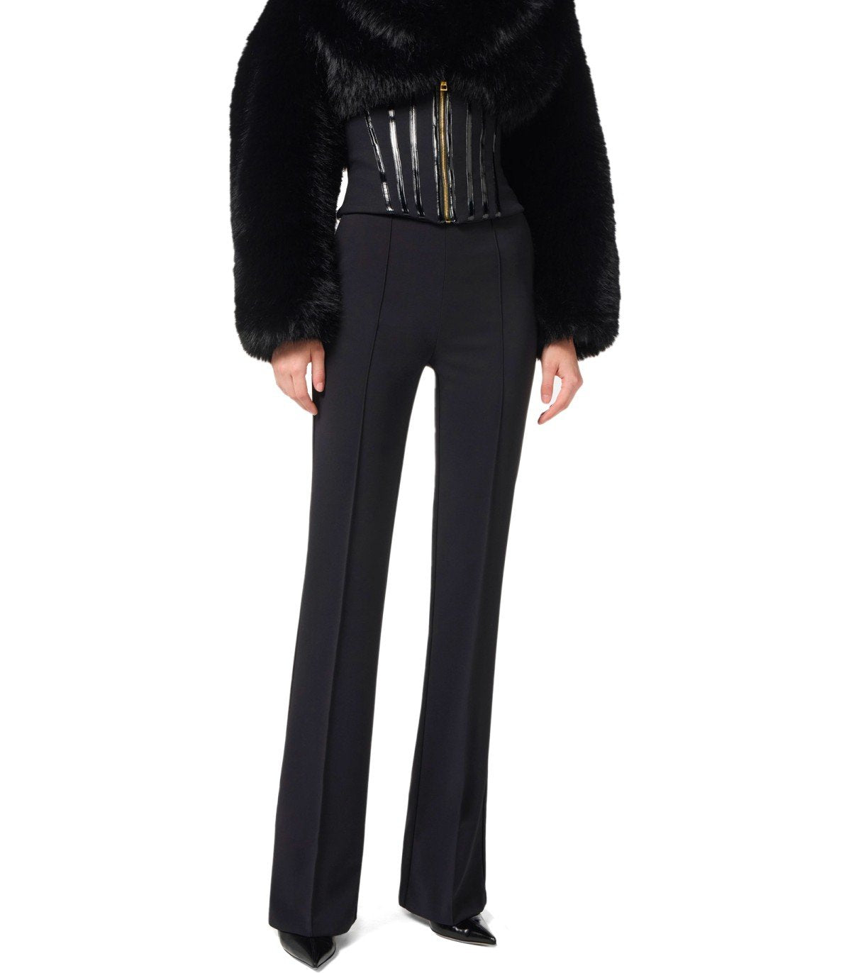 PANTALÓN FLARE NEGRO ELISABETTA FRANCHI