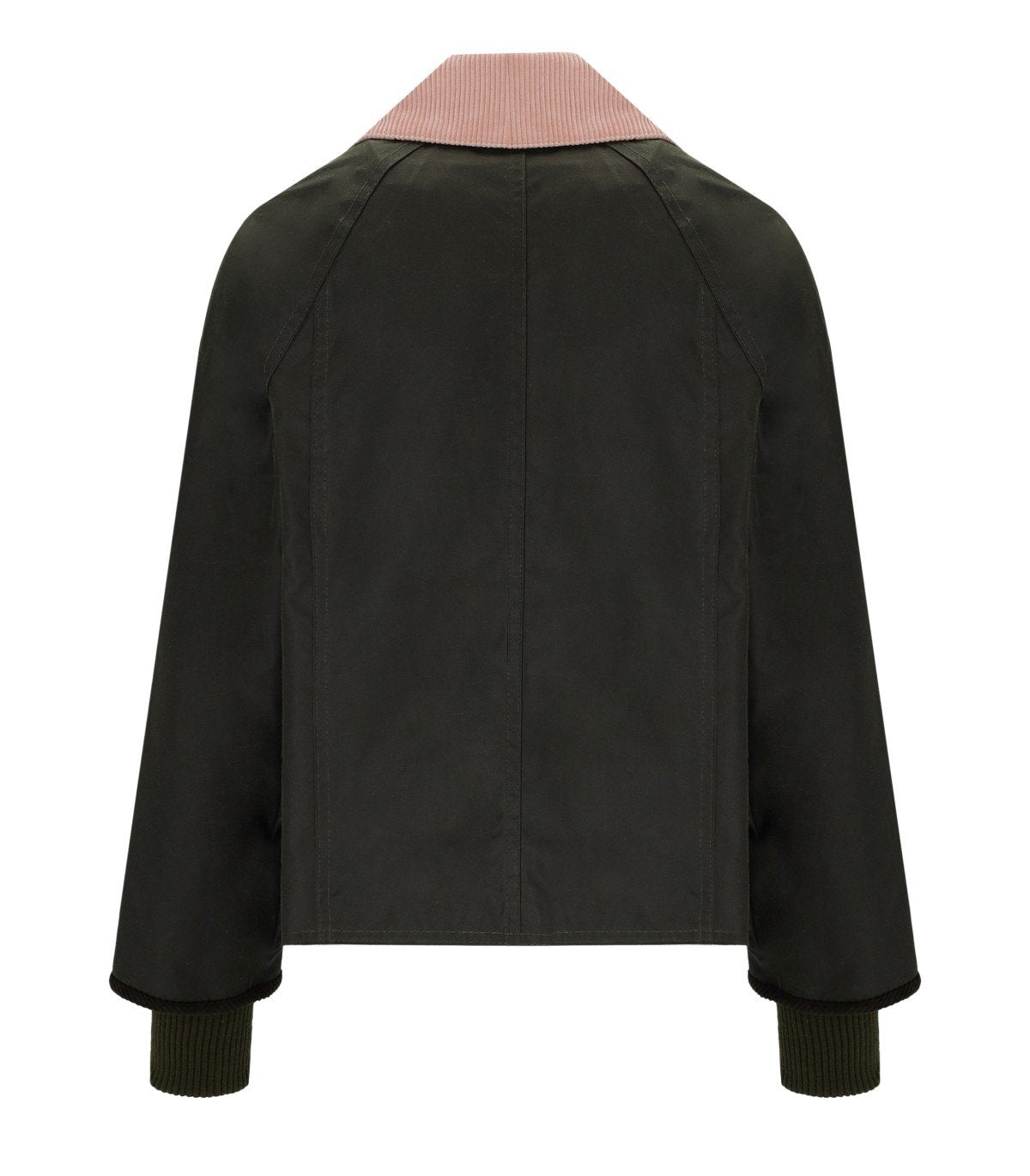 BARBOUR BEADNELL WAX OLIVGRÜNE CROPPED JACKE