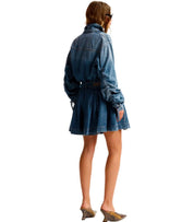 ESSENTIEL ANTWERP JOSS BLUE DENIM SHORTS