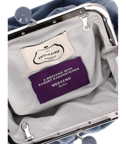 CLUTCH PASTICCINO GIOCHI VELLUTO SMALL CELESTE MAX MARA WEEKEND