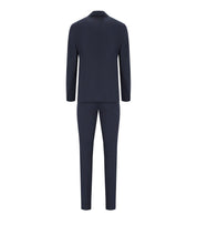 MANUEL RITZ DARK BLUE SINGLE-BREASTED SUIT