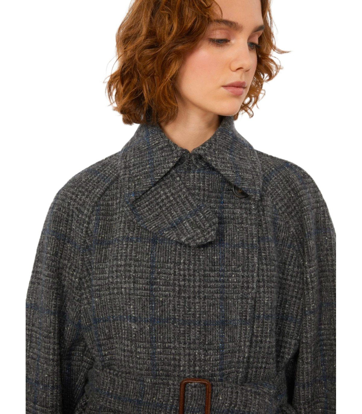 MAX MARA WEEKEND SESTRI GREY BELTED COAT