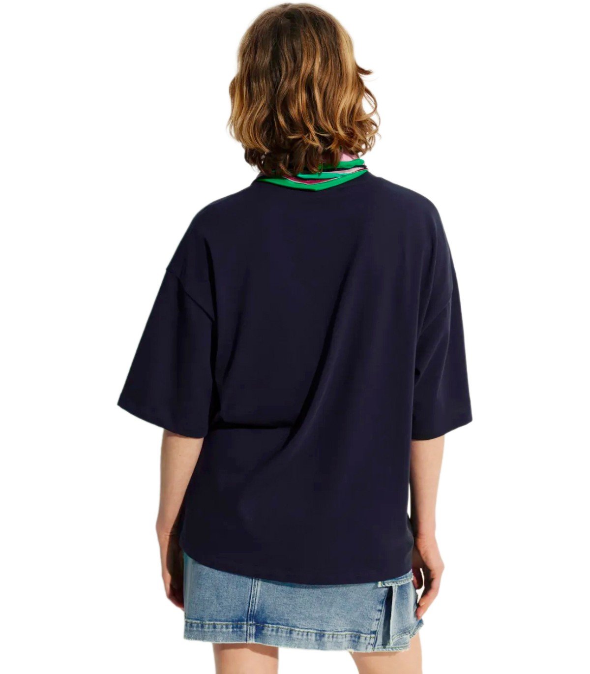 ESSENTIEL ANTWERP JUNKI MARINEBLAUE T-SHIRT