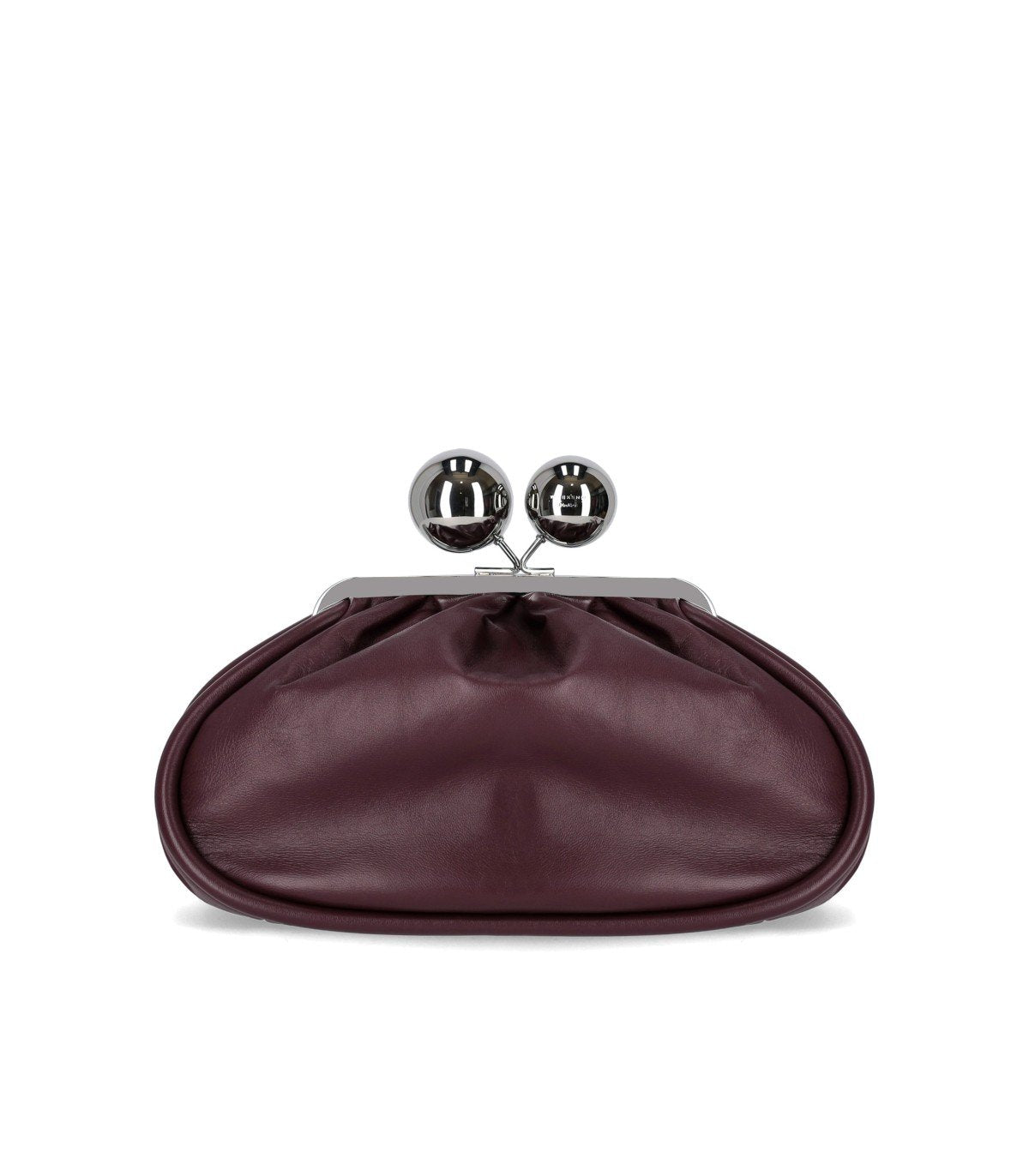 MAX MARA WEEKEND PASTICCINO MILVANEW MEDIUM BURGUNDY CLUTCH