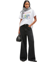 GANNI PUPPY WHITE T-SHIRT