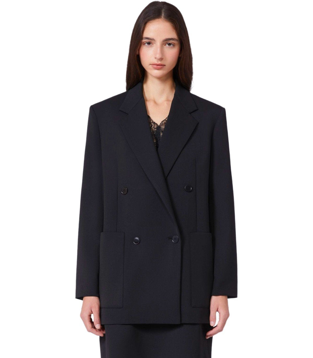 MAX MARA WEEKEND VELOCE SCHWARZE DOPPELREIHIGER BLAZER