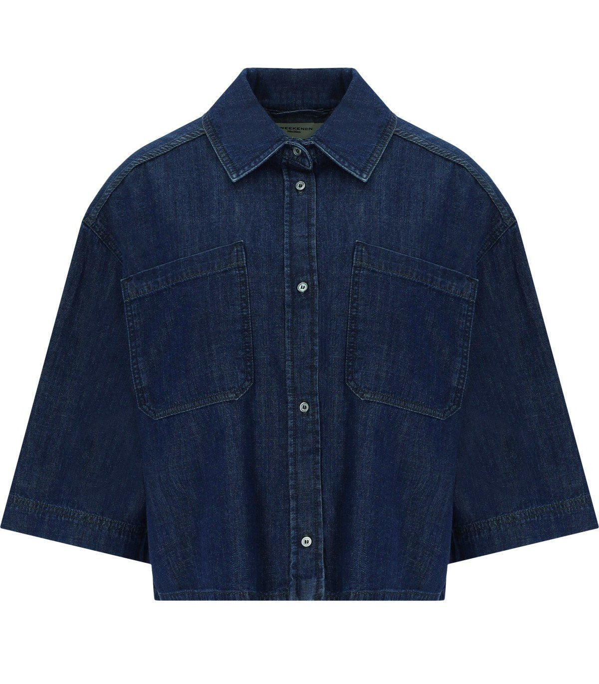 CAMICIA IN DENIM ZANNATA BLU MAX MARA WEEKEND