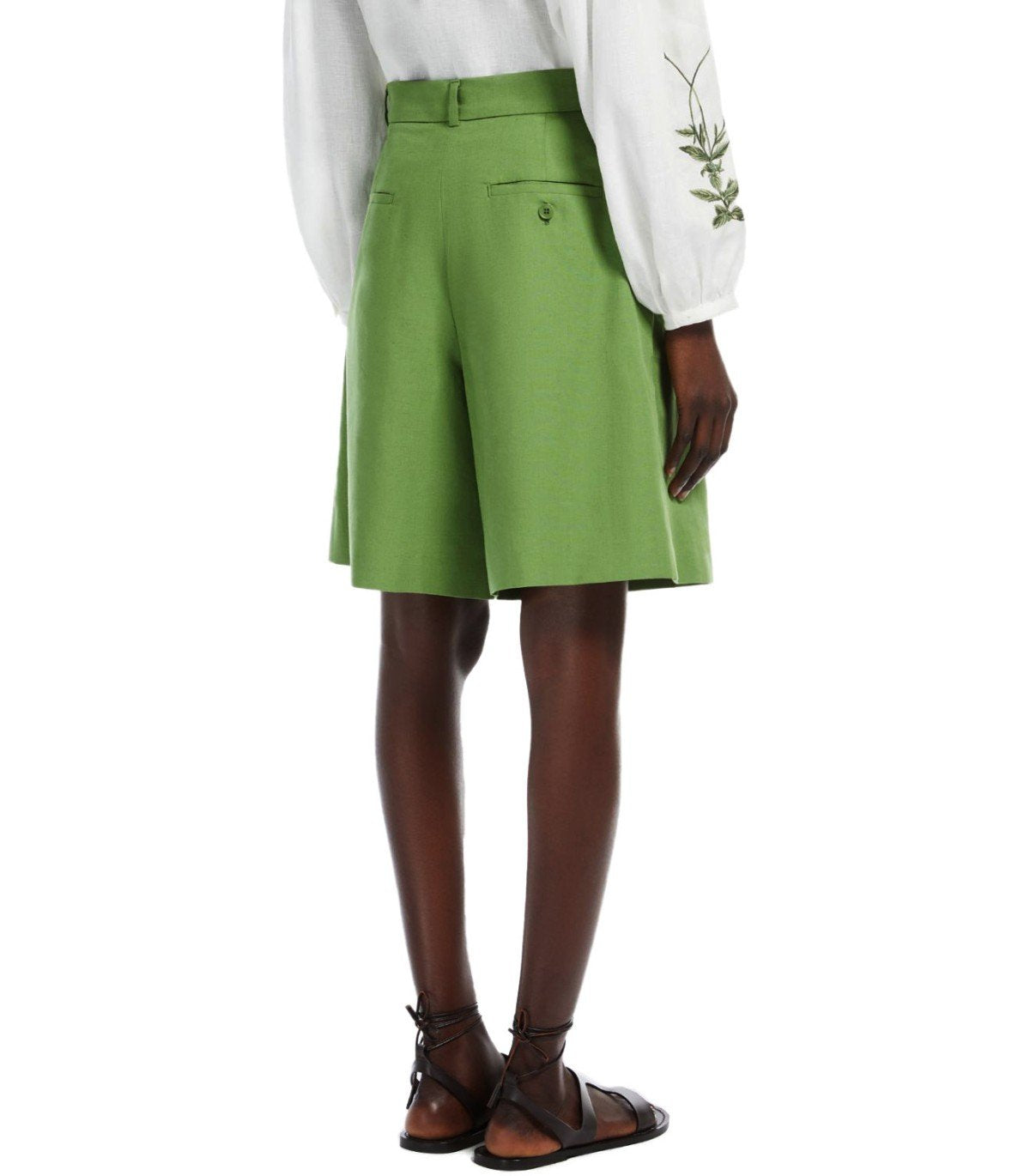 MAX MARA WEEKEND ECUBA GRÜNE BERMUDASHORTS