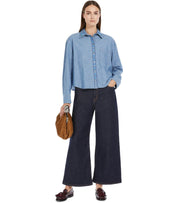 MAX MARA WEEKEND MUSETTE LIGHT BLUE SHIRT