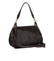 SAC PORTÉ ÉPAULE ENZA MARRON FONCÉ CAMPOMAGGI