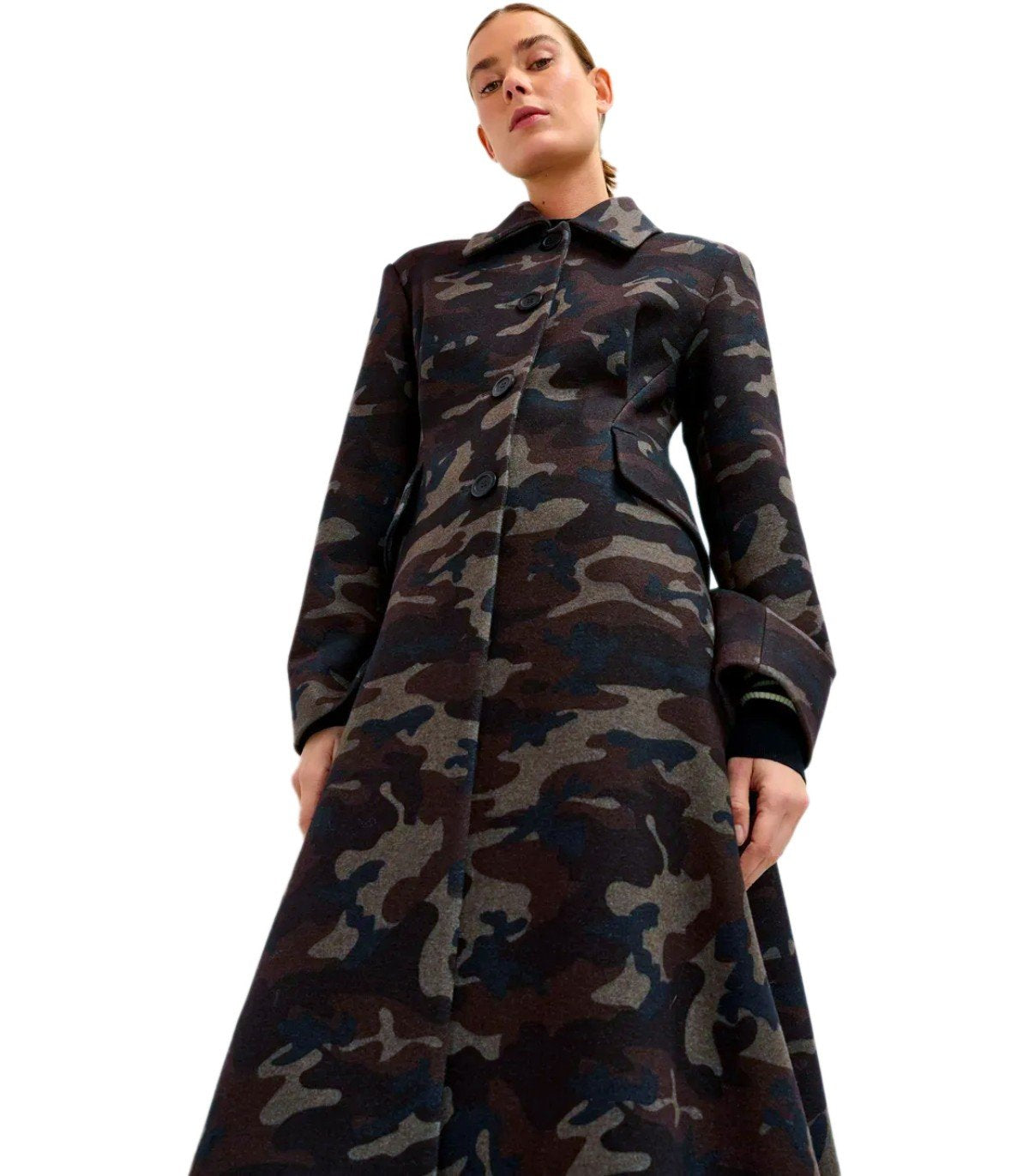 ESSENTIEL ANTWERP IPANEMA CAMOUFLAGE MANTEL