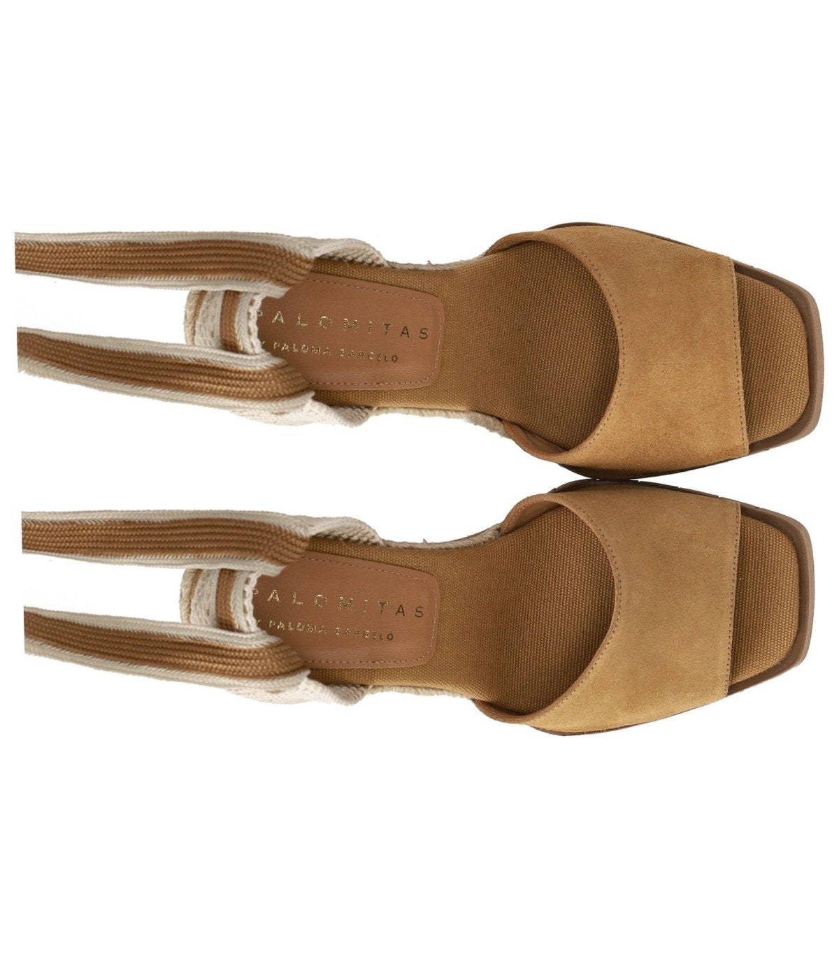 SANDALE ESPADRILLE À SEMELLE COMPENSÉE HEDERA CARAMEL PALOMITAS