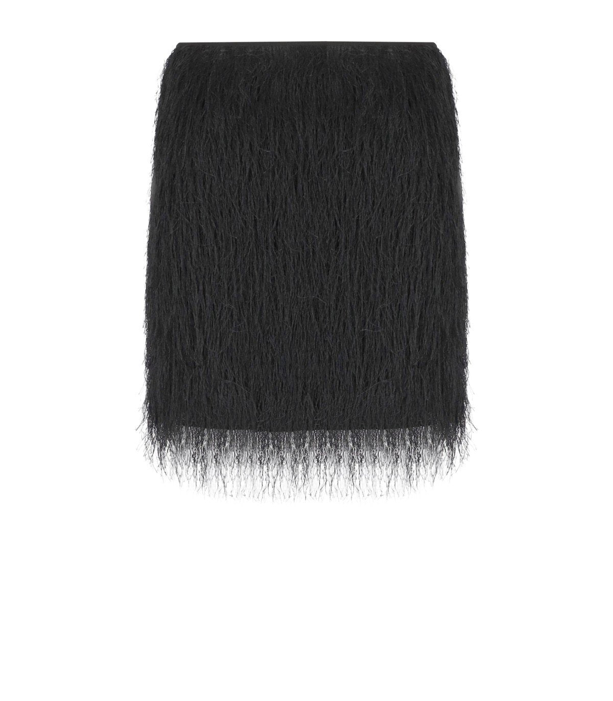 TWINSET BLACK FRINGED SKIRT