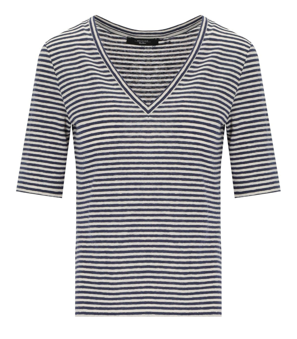 MAX MARA WEEKEND OPZIONE BLUE STRIPED T-SHIRT