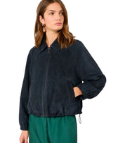 GIACCA ZUPPA IN SUEDE BLU MAX MARA WEEKEND