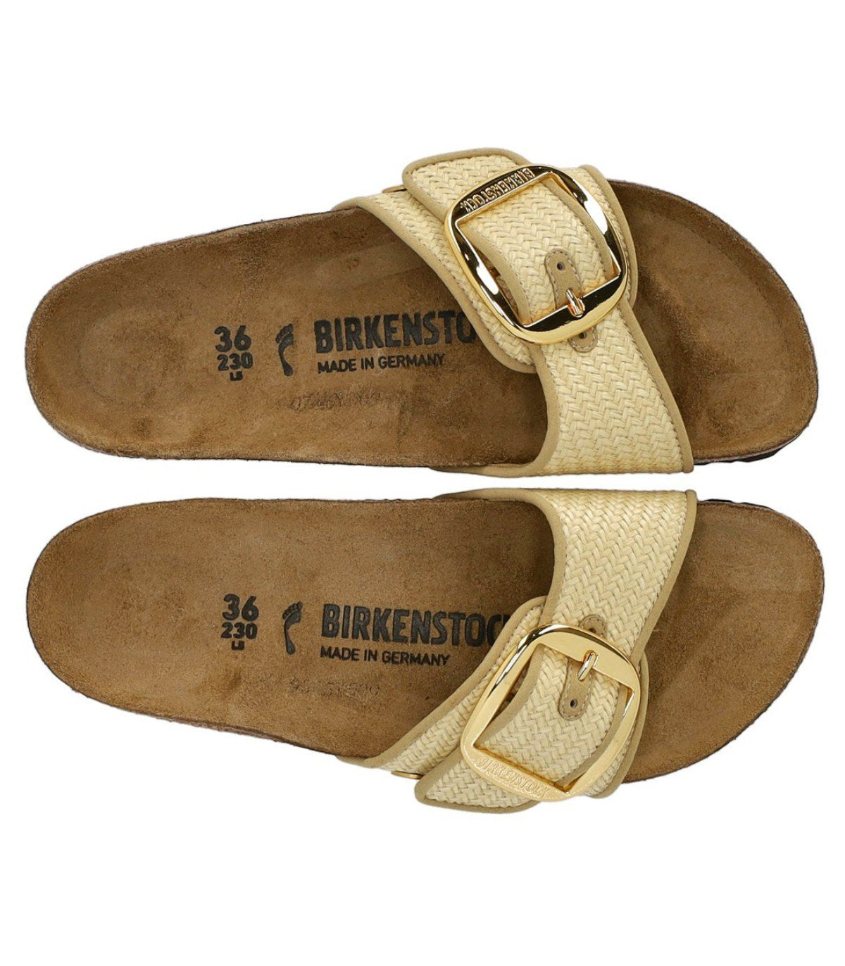 SANDALE MADRID RAFFIA BIG BUCKLE NATURAL BIRKENSTOCK