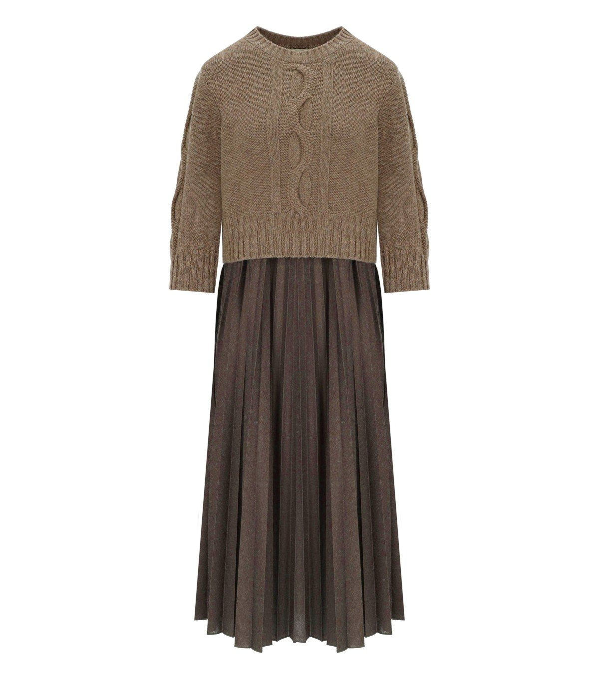 ABITO CON MAGLIA CALCO NOCE MELANGE MAX MARA WEEKEND 