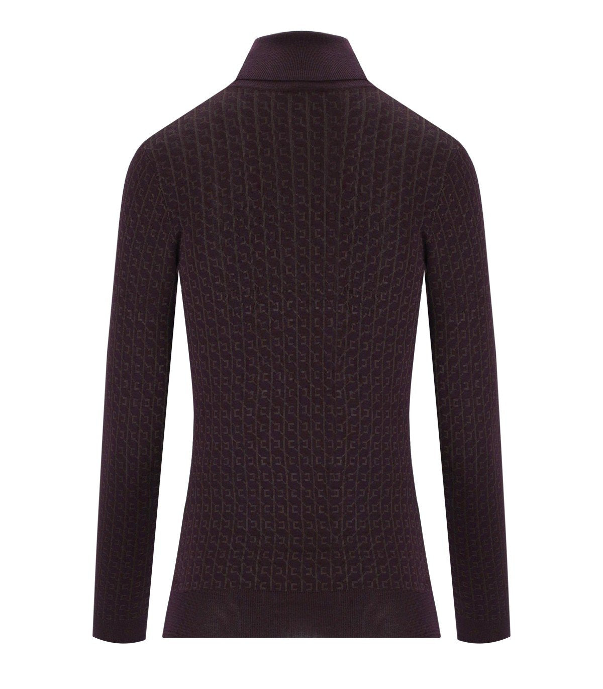 ELISABETTA FRANCHI MERLOT TURTLENECK SWEATER