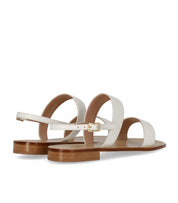 PAOLO FERRARA WHITE FLAT SANDAL
