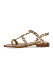 ASH PLUS GOLD FLAT SANDAL