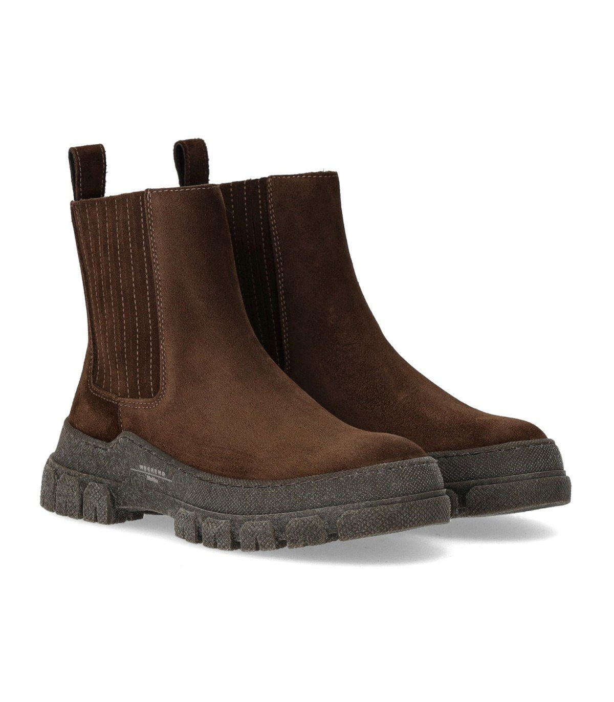 MAX MARA WEEKEND GENEPI DUNKELBRAUNE CHELSEA STIEFELETTE