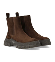 MAX MARA WEEKEND GENEPI DUNKELBRAUNE CHELSEA STIEFELETTE