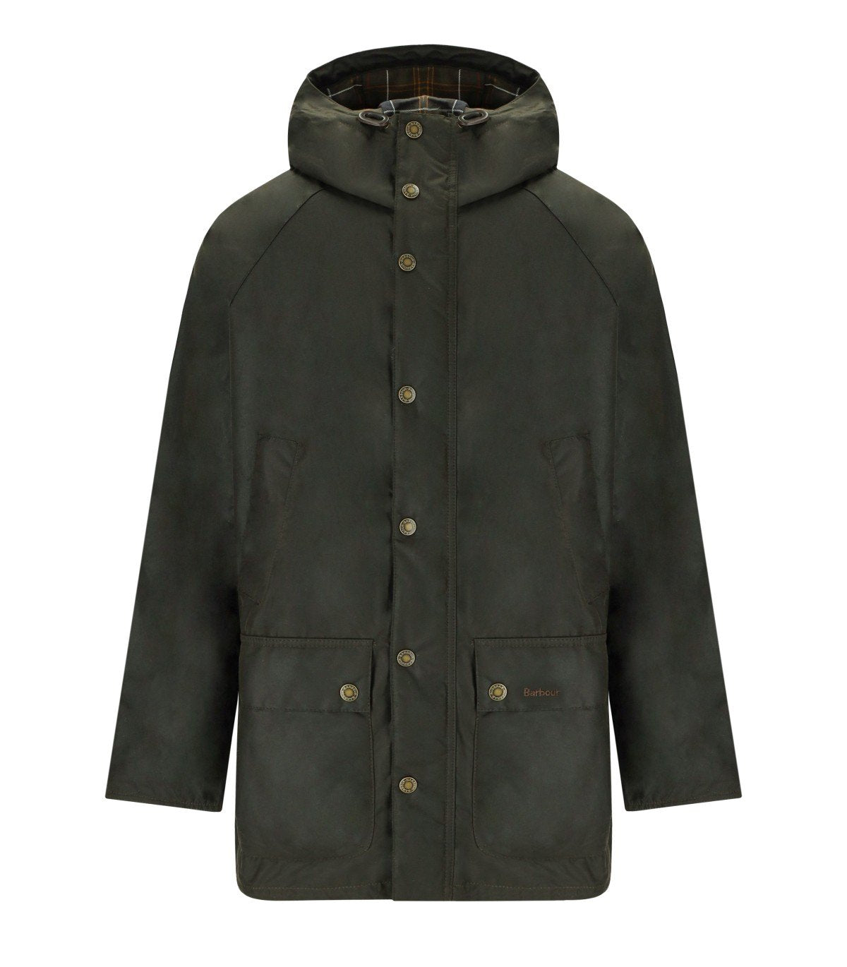 BARBOUR BEDALE WAX OLIVE GREEN PARKA