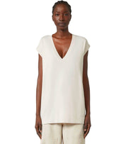 MAX MARA WEEKEND OROSEI IVORY KNITTED VEST