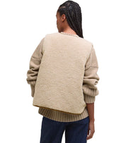 BARBOUR LUCIANA FLEECE NATURAL VEST