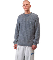 CARHARTT WIP CARTER COZY BLUE CREWNECK SWEATER