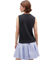 GANNI FLOWERS GREY VEST