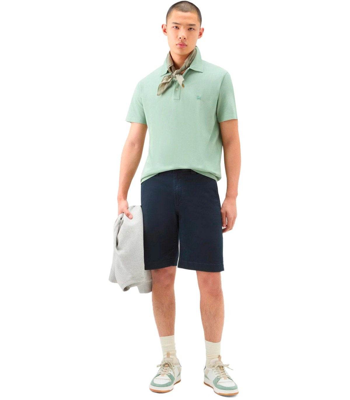 BERMUDA CLASSIC CHINO BLU WOOLRICH