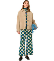 GIACCA PELLE GHIERA BEIGE MAX MARA WEEKEND 