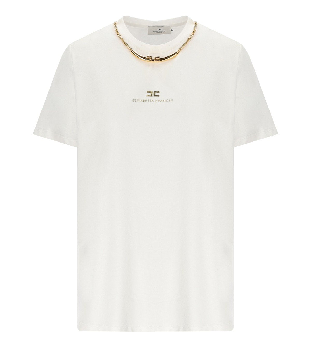 CAMISETA CON JOYA BLANCA ELISABETTA FRANCHI