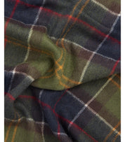 BARBOUR BRADEN TARTAN GREEN BLUE SCARF
