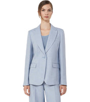 MAX MARA WEEKEND NALUT HELLBLAU EINREIHIGER BLAZER