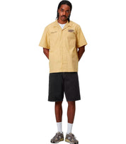 CARHARTT WIP SINGLE KNEE BLACK BERMUDA SHORTS