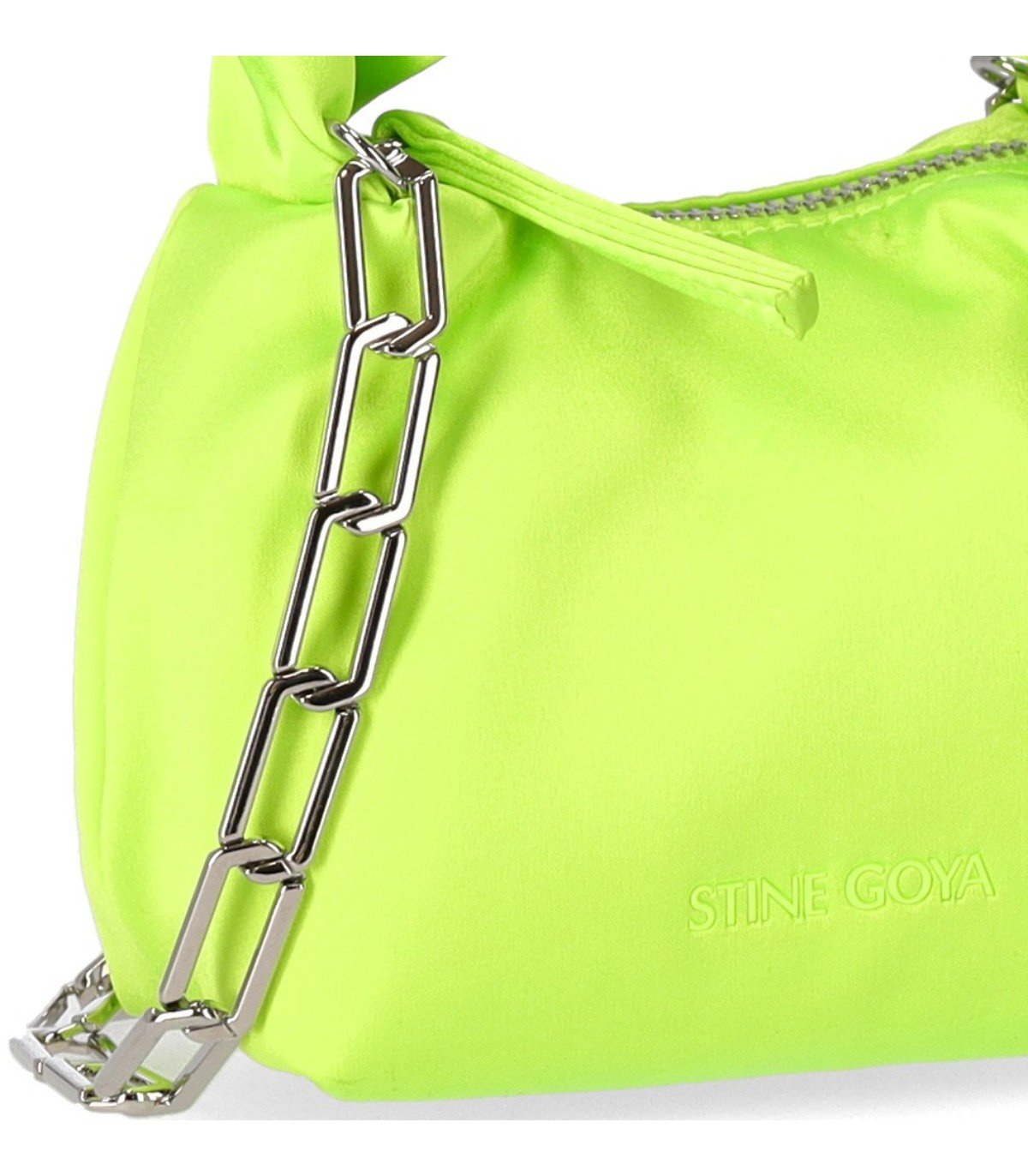 STINE GOYA ZIGGY SATIN LIMONENGRÜNE MICRO TASCHE